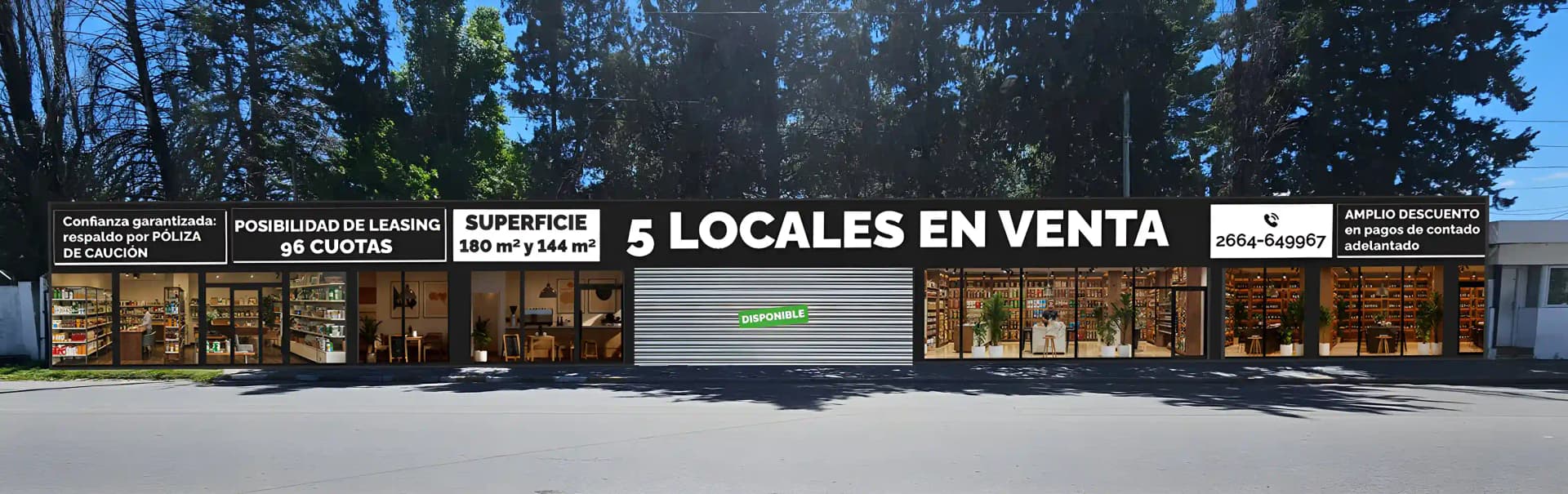 Locales comerciales CORADIR - Vista exterior del complejo