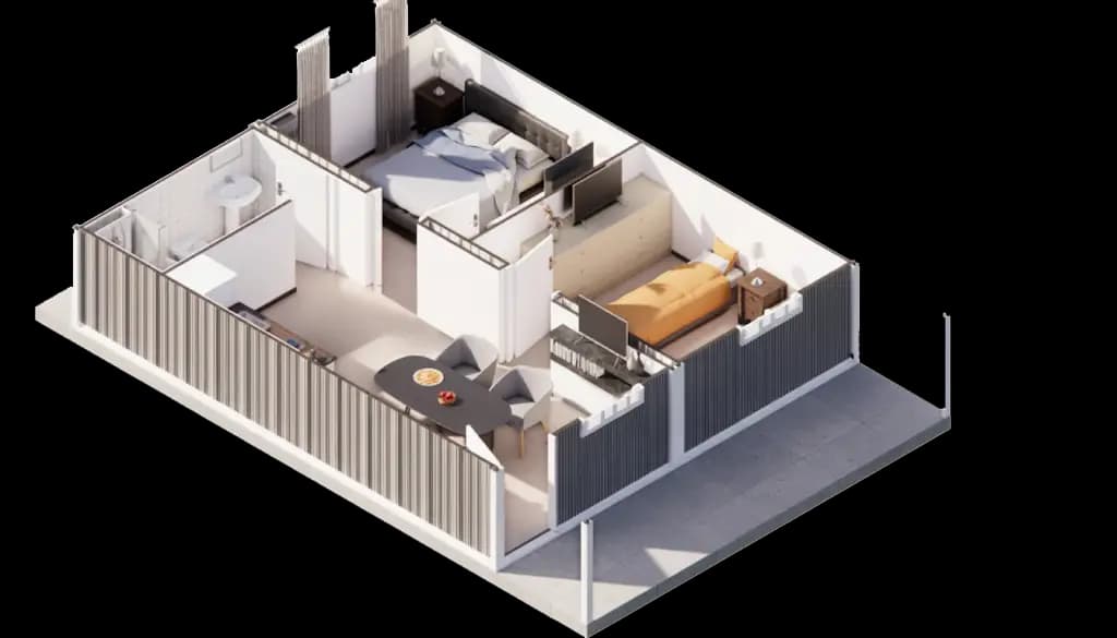 Plano 3D Departamento